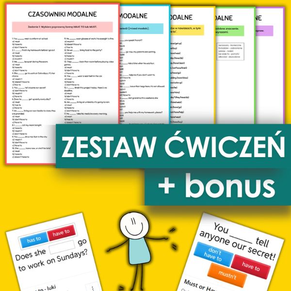 ćwiczenia czasowniki modalne