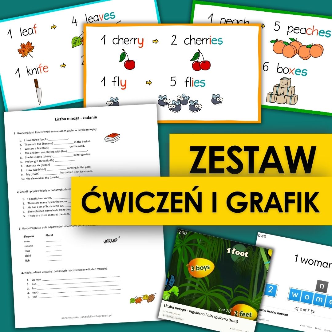 Liczba mnoga-ćwiczenia grafiki